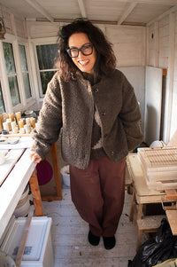 Sacrécoeur Jay Truffle Boucle Wool Jacket - The Mercantile London