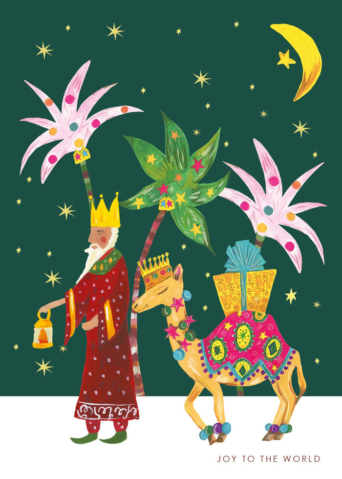Hutch Cassidy Joy Wise Man and Camel Christmas Greetings Card - The Mercantile London