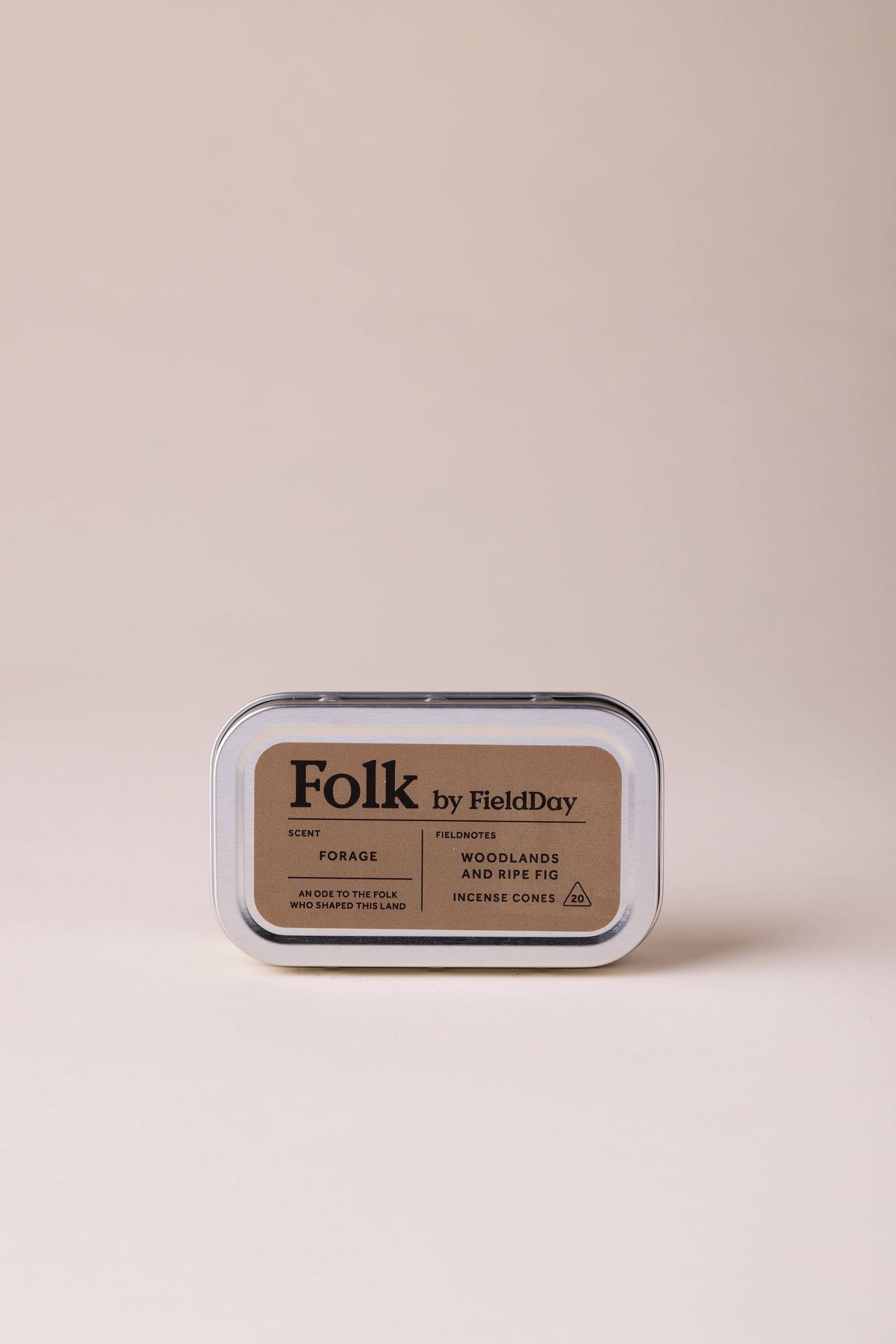 FieldDay Forage Incense Cones Tin - The Mercantile London
