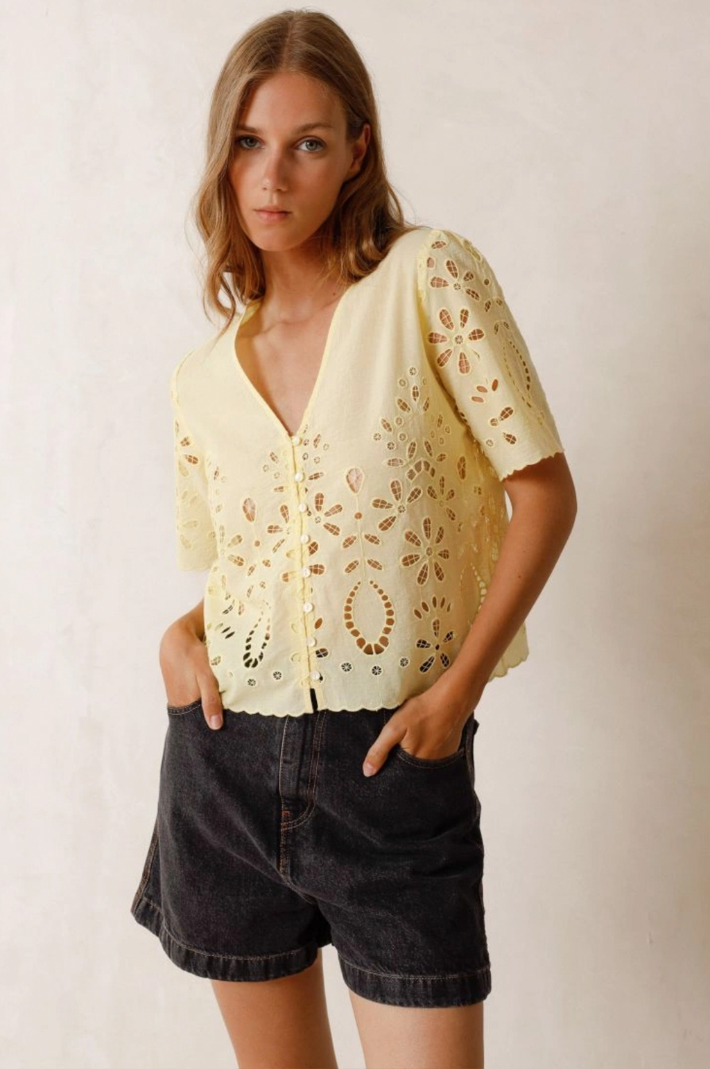 Indi & Cold Embroidered Pistachio Shirt - The Mercantile London