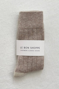 Le Bon Shoppe Cashmere Fawn Socks - The Mercantile London