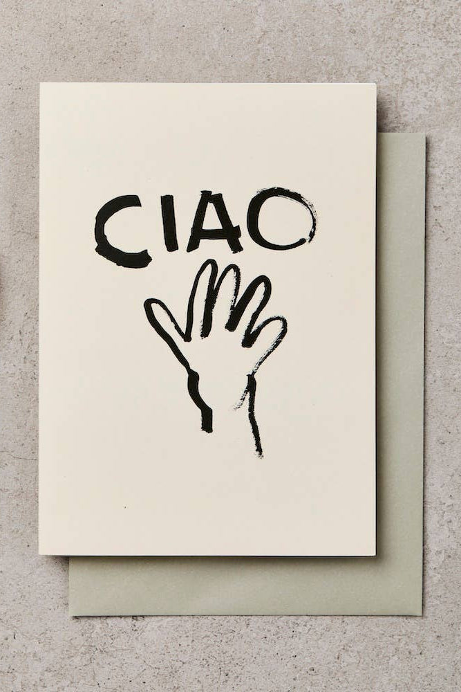 Katie Leamon Ciao Wave Greeting Card