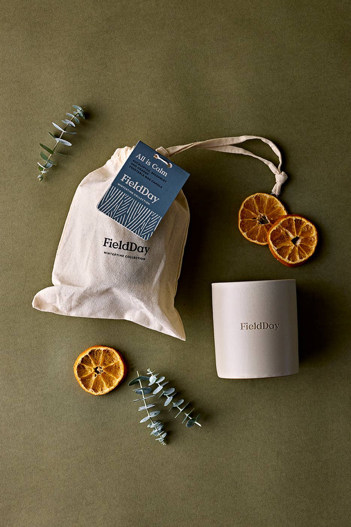 Christmas All is Calm Soy Wax Large Candle - The Mercantile London