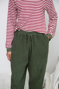 Beaumont Organic Cedar Khaki Corduroy Trousers - The Mercantile London