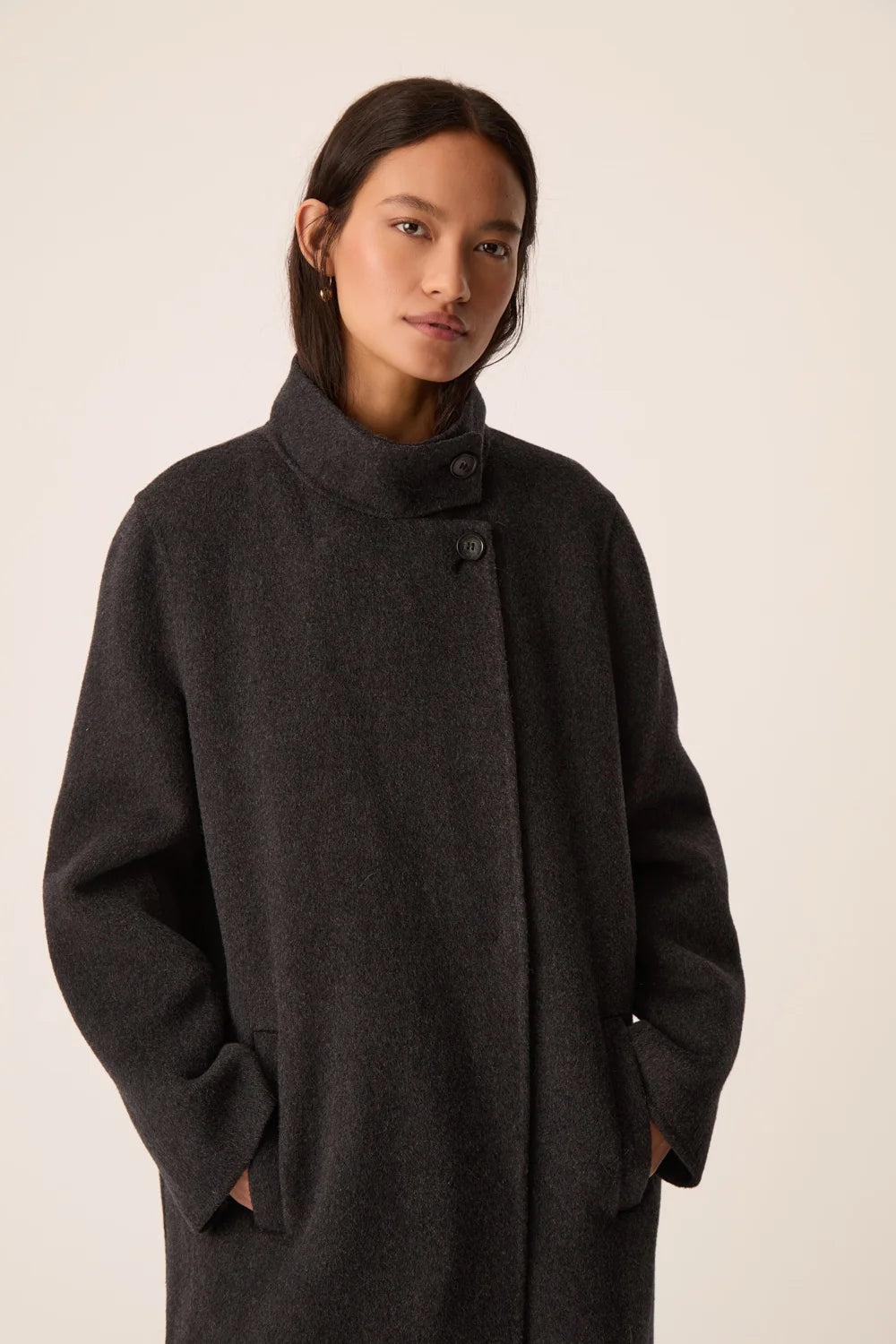 Des Petits Hauts Yvanka Anthracite Coat