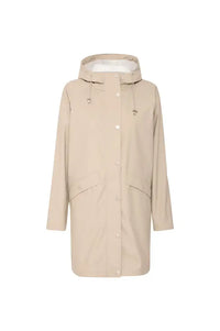 ICHI Tazi Doeskin Beige Raincoat
