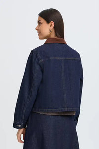 Fransa Leslie Dark Denim Jacket