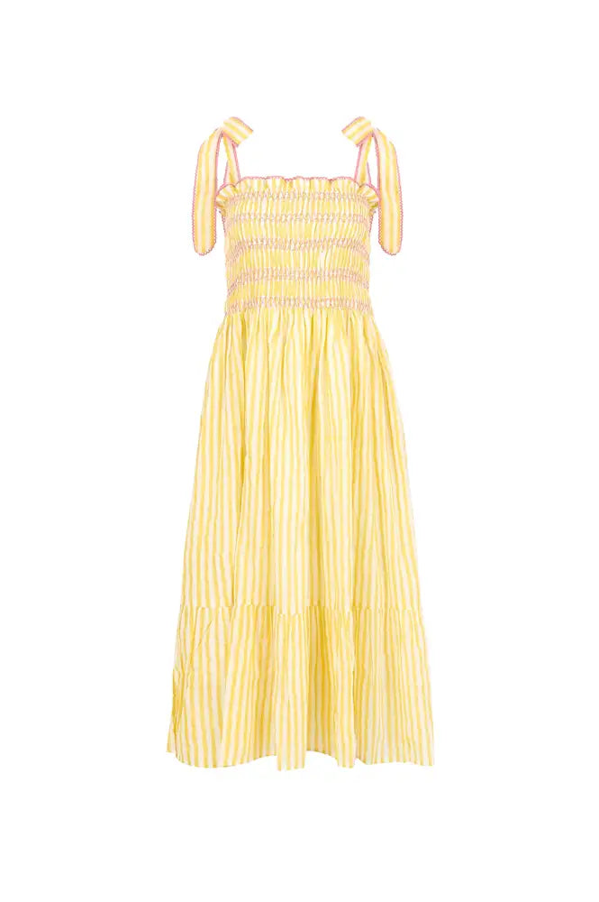Dilli Grey Yasmin Yellow Candy Stripe - The Mercantile London