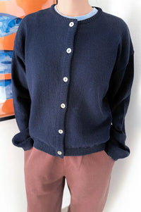 Le Bon Shoppe Leila Navy Cardigan