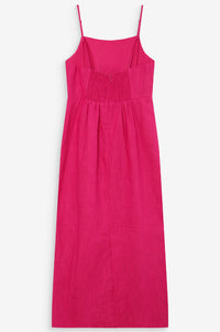 Grace & Mila Veranys Fuchsia Linen Dress - The Mercantile London