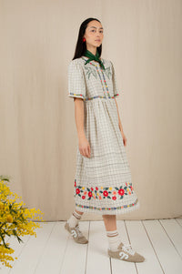 Bonté Sienna Ecru Embroidered Dress - The Mercantile London