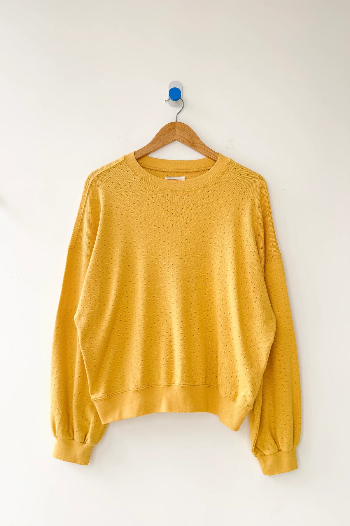 Le Bon Shoppe Pointelle Core Deep Yellow Sweatshirt