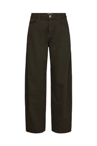 Numph Amsterdam Black Coffee Barrel Leg Jeans