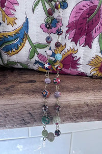 Namaste Millefiori Glass Bead Chain Necklace
