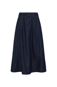 Fransa Leslie Dark Blue Denim Skirt