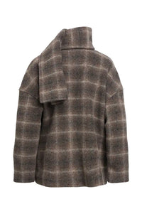 Object Maise Carafe Check Scarf Jacket