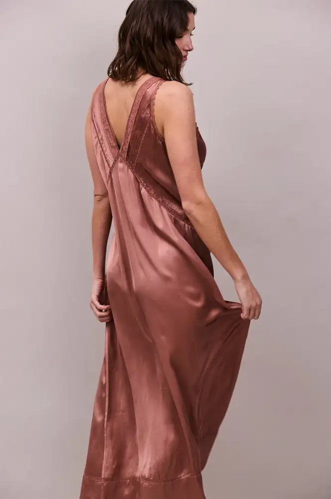 Faune Primrose Sandalwood Slip Dress - The Mercantile London