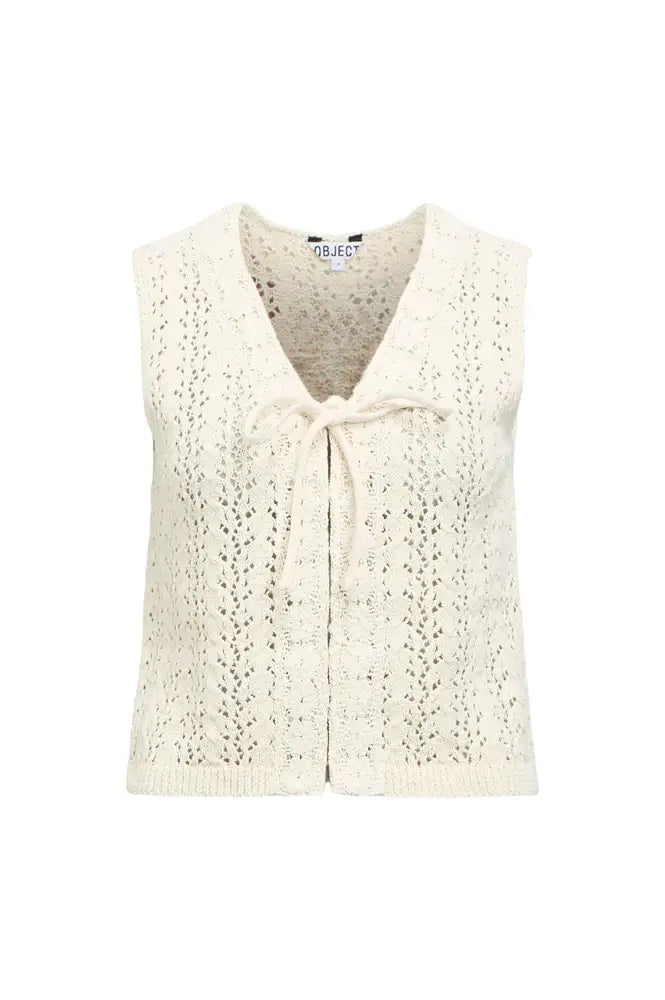Object Jolin Birch Knitted Vest Top - The Mercantile London
