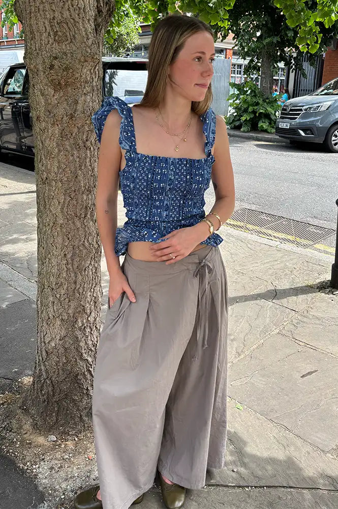 The New Society Blue Bandana Mare Top