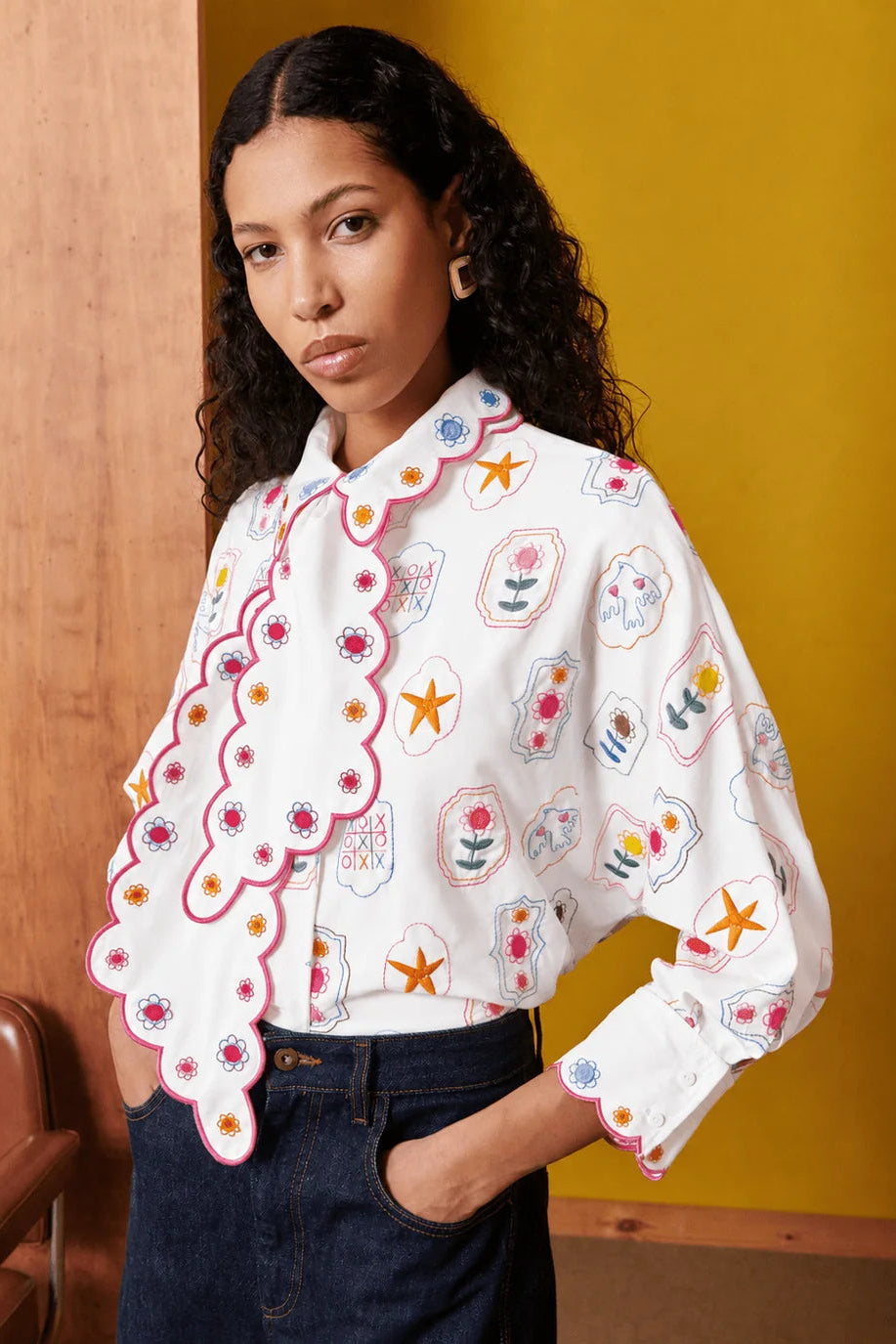 Celia B Doriel White Shirt