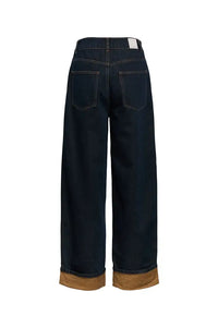 Object Isira Dark Blue Denim Cuffed Jeans