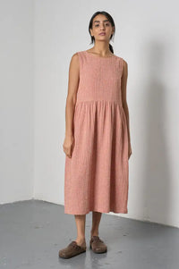 Bibico Elaine Rust Check Dress - The Mercantile London