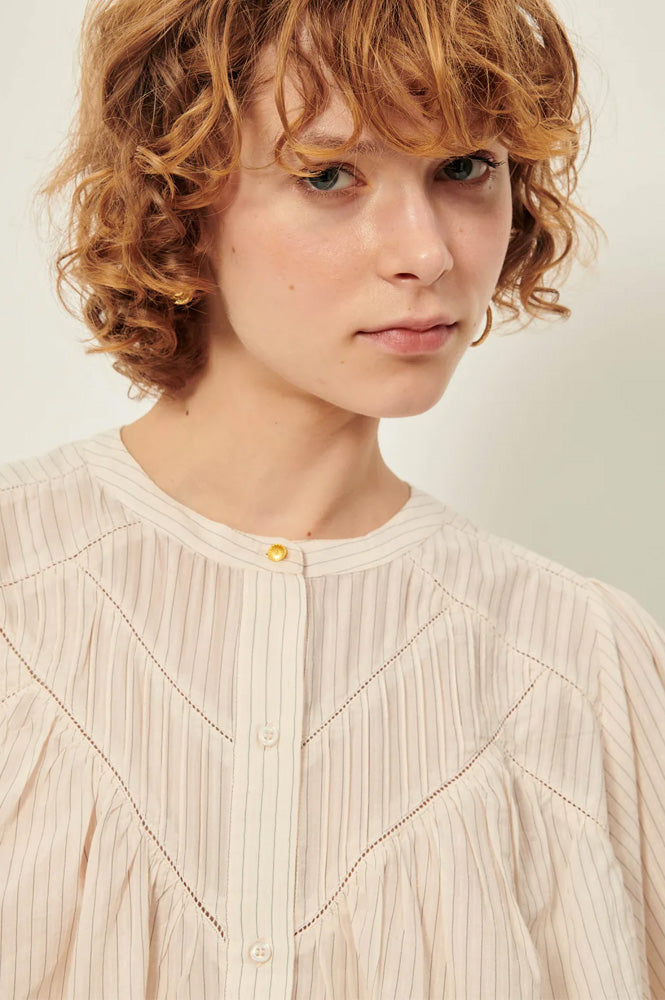 Sessùn Savi Sandback Puff Sleeve Blouse