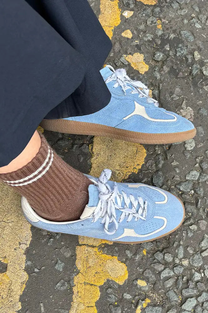 Alohas Rife Cornflower Blue Trainers - The Mercantile London