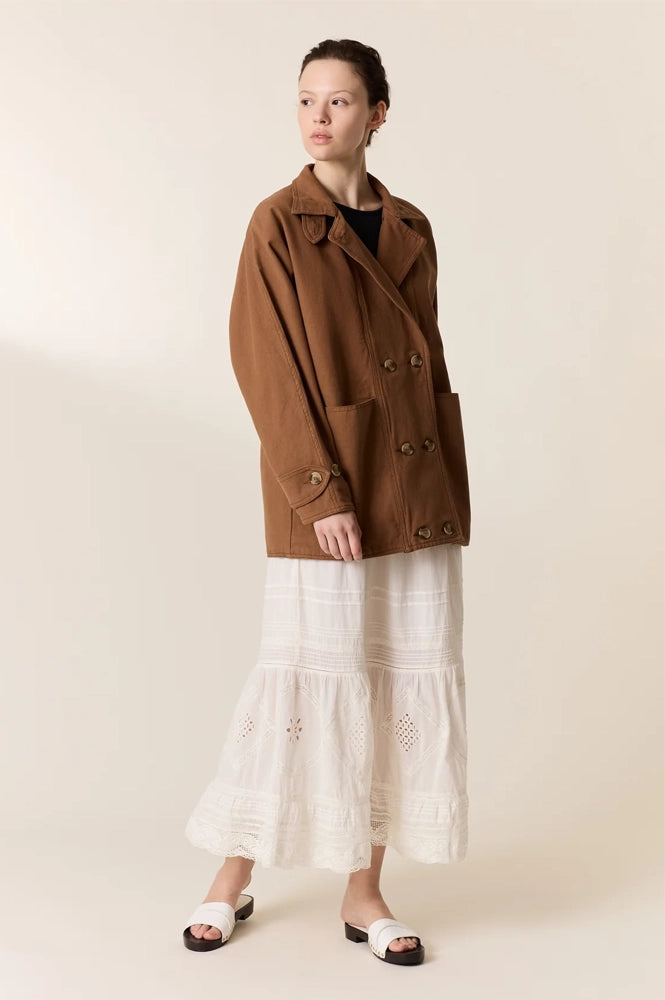 Leon & Harper Viktor Havana Brown Coat - The Mercantile London