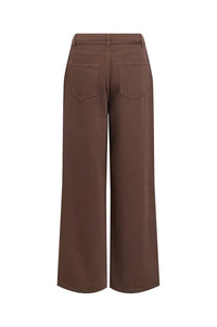 Object Rosie Seal Brown Tie Waist Jeans