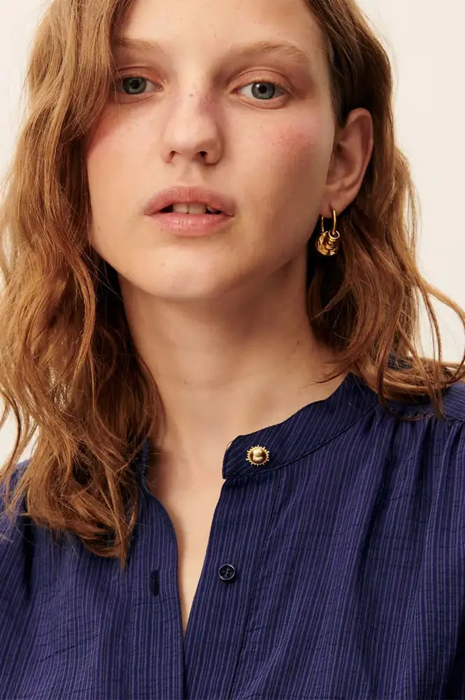 Sessùn Camille Blue Emilienne Blouse - The Mercantile London
