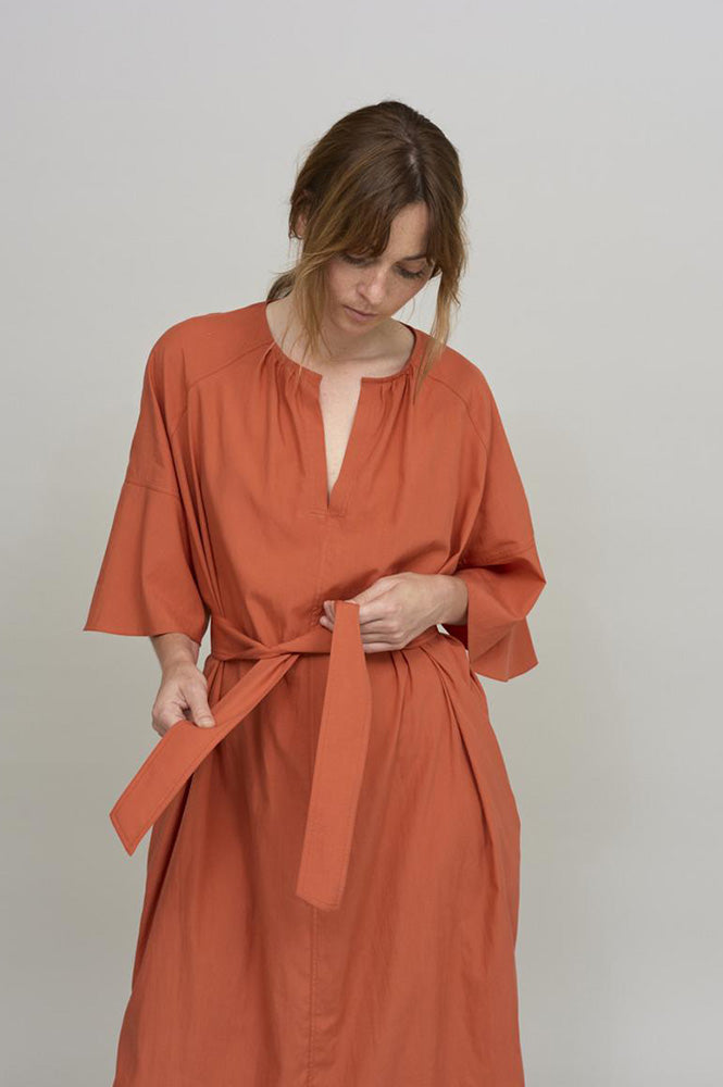 Cus Bell Sleeve Rouge Dress - The Mercantile London