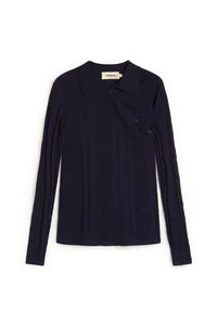 Thinking Mu Dante Navy Knitted Jumper - The Mercantile London