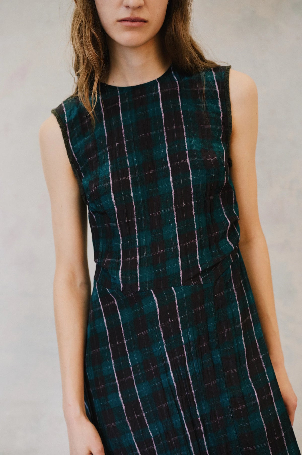Baum Und Pferdgarten Atina Brown & Green Check Dress