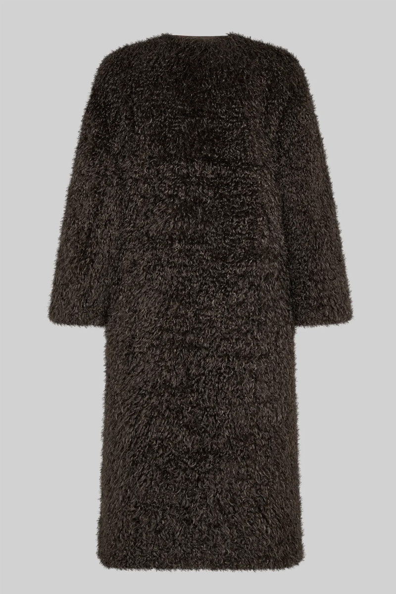 Second Female Ophie Delicioso Chocolate Coat - The Mercantile London