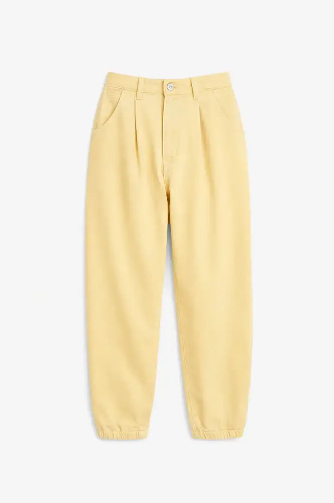 Sophie + Lucie Boyfriend Yellow Twill Jeans - The Mercantile London