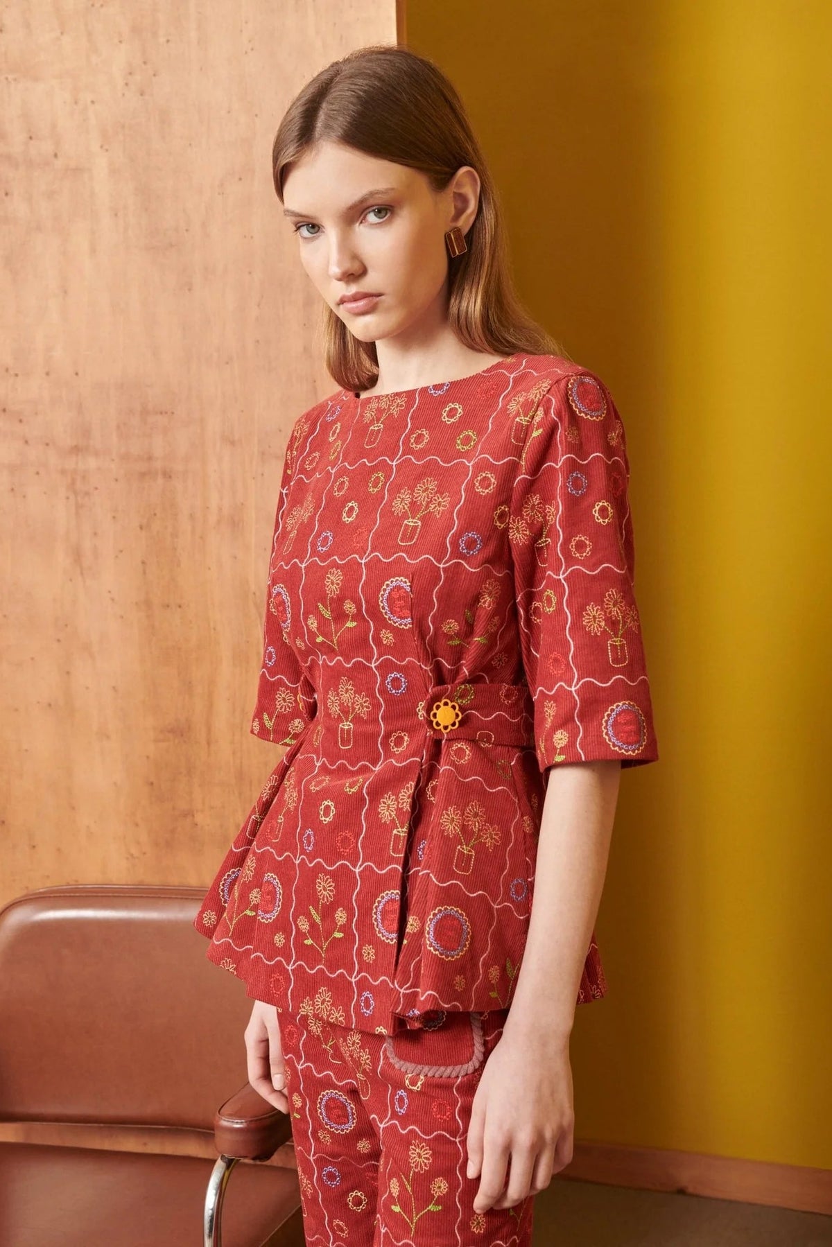 Celia B Sunset Red Top