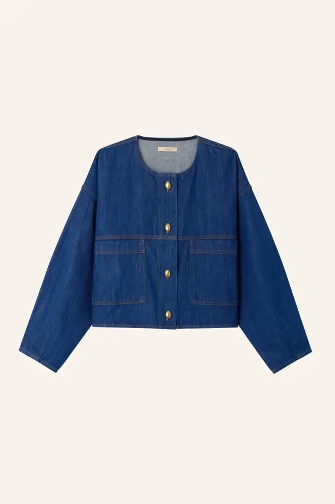 Sessùn Almodiva Seventy Blue Short Denim Jacket