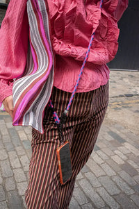 Talk And Tell Blue & Pink Crossbody Adjustable Phone Strap