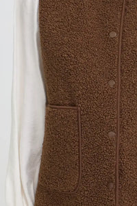 Fransa Gwynne Rain Drum Brown Waistcoat