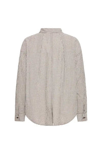 ICHI Feja Chicory Coffee Check Shirt