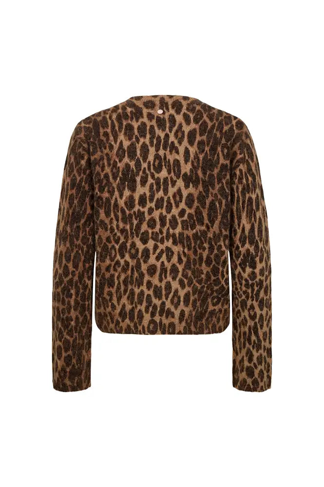 Numph Riette Tigers Eye Leopard Jumper
