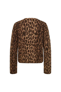 Numph Riette Tigers Eye Leopard Jumper