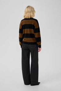 My Essential Wardrobe Jola Bison Polo Knit Jumper