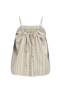 Object Belem Birch Striped Strap Top - The Mercantile London