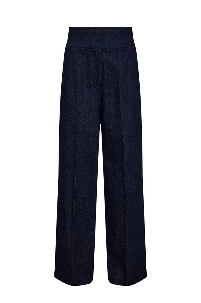 Numph Bussy Dark Denim Trousers - The Mercantile London
