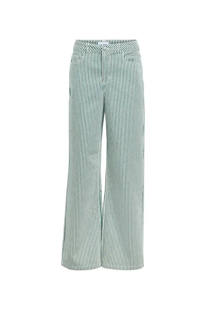 Object Sanni Botanical Striped Jeans - The Mercantile London