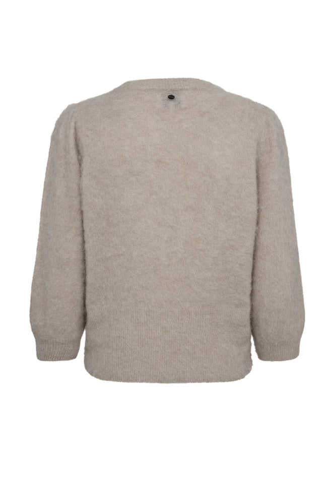 Numph Suri Brushed Chateau Grey Jumper - The Mercantile London