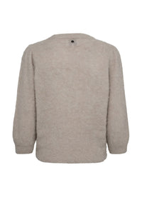 Numph Suri Brushed Chateau Grey Jumper - The Mercantile London