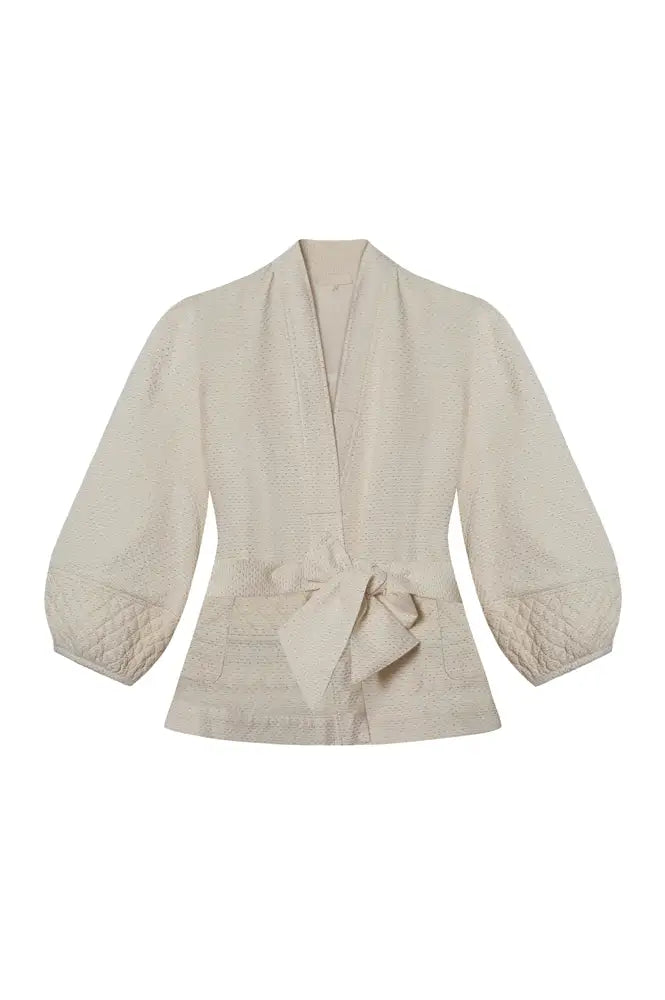 Faune Deia Oyster & Gold Jacket - The Mercantile London